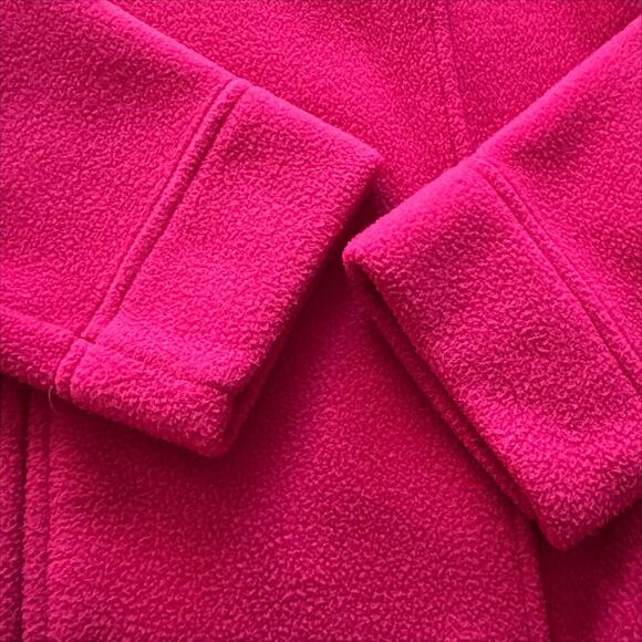 L.L. Bean fleece Jacket Women's Size M Medium Reg Pink Activewear Hiking Zip up - Picture 5 of 12